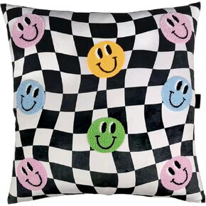 iscream Good Times Smiley Face 14" Souvenir Autograph Pillow for Parties, Camp, Birthday Gifts and More!