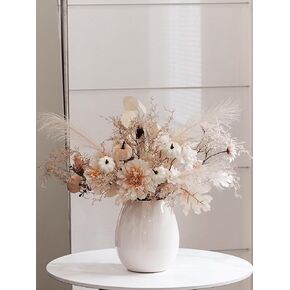 زينة عيد الشكر - قطعتان من زهور الخريف الاصطناعية، باقة زهور ديكور الخريف لباقات الزفاف، ترتيبات قطع مركزية لديكور الخريف، زهور صناعية وحفلات الزفاف وحفلات استقبال المولود الجديد وديكورات المنزل in Kuwait