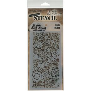 Stampers Anonymous Tim Holtz Layered Stencil, 4.125-Inch by 8.5-Inch, Crocodile