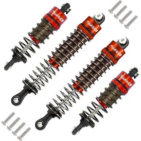 TOOMOD 1/10 70MM 95MM RC Oil filled Shock Absorbers kit for Tamiya TT-02B DT-02 DT-03 1/10 Buggy Car Upgrades Parts (Red)