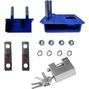 صندوق قفل بمفتاح عالي التحمل من Foghorn لحاويات الشحن - يتضمن 5 مفاتيح، هيكل فولاذي 100% لتوفير أقصى قدر من الأمان in Kuwait