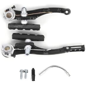 Yosoo Bicycle V Brakes, 1 Pair Bike MTB Hybrid V Brake Aluminium Alloy Cycling Front & Rear V-Brake Replacement for Most Bicycle
