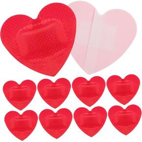 Kids Bulk Pack - 25pcs Waterproof Heart-Shaped Bandages - Variety Pack First Aid Supplies - Durable Adhesive Patches for Outdoor Care - Breathable Cartoon Tape