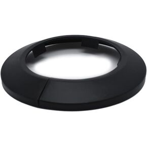 Fit 4.33" Outer Diameter Flange Water Pipe Cover Decoration Black Pipe Cover Radiator PP Plastic 110mm Escutcheon Collar for Wall Pipe Tube Decoration 1Pc