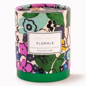 Vintage Inspired 9 Ounce Soy Wax Blend Candle, Glass Candle with Gift Box and Fragrance Notes of Rose, Vanilla, Peony, and Green Fig, Florale