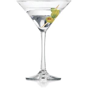 Libbey Cosmopolitan Stemless Martini Glasses, 8.25 Oz Dishwasher Safe Martini Glasses Set of 4, Cocktail Glasses Set for Wedding Registries and More