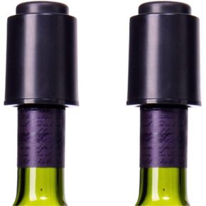 Wine Stoppers for Wine Bottles (2-Pack) - Vacuum Wine Preserver Set - Wine Saver and Sealer for Bottles - Reusable Wine Corks for Glass Bottles - Wine Accessories and Gifts to Keep Wine Fresh in Kuwait