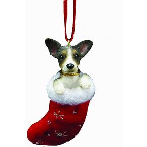 زينة جورب عيد الميلاد من رات ترير مع تفاصيل "Santa's Little Pals" مرسومة يدويًا ومخيطة in Kuwait