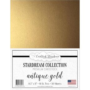 CRYSTAL WHITE Stardream Metallic LIGHTWEIGHT Multi-Use TEXT Paper - 8.5 X 11 inch - 120 gsm Text- 50 Sheets from Cardstock Warehouse