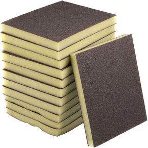 uxcell Sanding Sponge Sanding Blocks 80-Grits Coarse Grit Sand Block Pad for Kitchen Metal/Drywall/Wood 12pcs