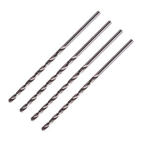 PENCK 6.5mm Drill Bit Straight Shank 160mm Length Twist Drill Bits High Speed Steel Extra Long Drill Bits Tool for Hardened Metal Plastic and Wood, 4pcs