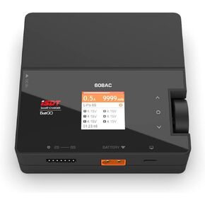 ISDT Lipo شاحن توازن البطارية 608AC - شاحن هواية ذكي 8A/200W AC/DC لعمر 1-6S، Lilon، LiPo، LiHv/Pb/NiMH RC شاحن بطارية مع مصدر طاقة قابل للفصل، منفذ XT60