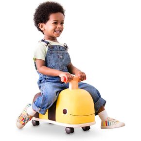 B. Toys- Smooth Rider- Ride On- Wooden Toddler Bike – Balance Toys for Toddlers – Push & Ride Bike – Four Wheels – 18 Months +, Large, Multicolor