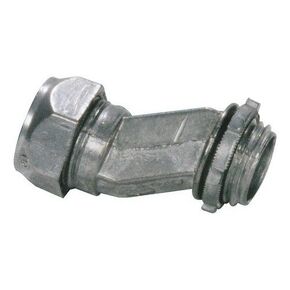 Morris Products 15014 EMT to Box Offset Compression Connector, Zinc Die Cast, 1/2" TradeSize, 1-Pack