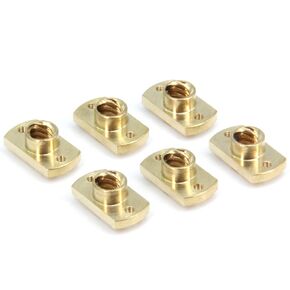 6pcs Lead Screw Brass Nut Diameter 8mm Pitch 2mm Lead 8mm (4 starts) for Ender 3/Ender 3S/Ender 3 Pro/Ender 3 V2/CR-10/CR-10S 3D Printer