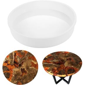 12“x2 Resin Table Mold Large Round Epoxy Table Mold for Charcuterie Board, Epoxy Table Mold for River Table, Charcuterie Board, Cutting Board, DIY Art Home Decoration… B0CXD5KCRF
