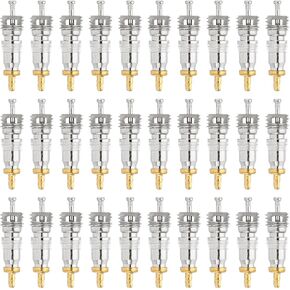 PATIKIL Air Conditioning Valve Core with Seal, 50 Pack Refrigeration Service Valve Stem Cores for HVAC AC System Accessories