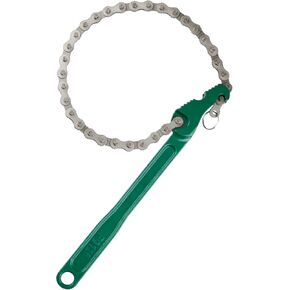 24 Inch Chain Wrench, Heavy Duty Chain Oil Filter Wrench, Adjustable Long Handle Wrench Tool Fits Max 12.6 Inch Diameter for Pipe Installation and Car Repair