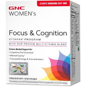 GNC Women's Focus & Cognition Vitapak Program (30 Servings)