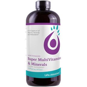 Liquid Super Multivitamin and Minerals - Premium Liquid Vitamins for Enhanced Absorption - Daily Liquid Multivitamin Supplement for Optimal Health and Wellness - 16 oz