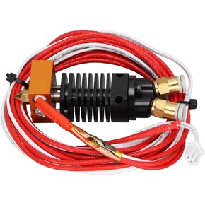2 in 1 Out Hotend Kit, 2 Color 12V Metal 3D Printer Extruder with Silicone Cover Screws for Ender 3, CR10S Pro (24V)