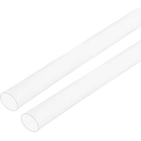 MECCANIXITY PTFE Heat Shrink Tubing 4 to 1 Ratio, 6.6ft x 0.23" Clear Insulating Tubing High Temperature Shrinking Tube, Pack of 2