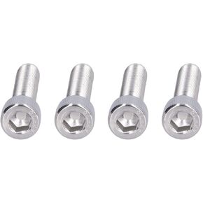 Hex Bolt, 1.25mm Fine Pitch M10 4Pcs Socket Cap Screw Bright Finish A2-70 Stainless Steel for Construction for DIY Jobs for Automotive Industry(M10*40)