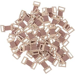 15Pcs Brown Elastic Bandage Clips Bandage Wrap Clips Stretch Metal Clips, Replaceable Wrap Clips for Various Types Bandages Bandaging Supplies