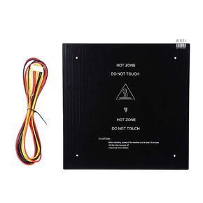 310x310mm 24V 220W Aluminum Substrate Heated Bed Hot Bed with Cable Accessories for 3D Printer 300x300mm Heated Bed 24v 300mm x 300mm hot Bed Qqmora 36x36x4