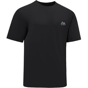 Men’s UPF 50+ Short Sleeve Shirt Permanent UV Sun Protection Performance Hiking Fishing T-Shirts