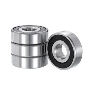 4pcs Deep Groove Ball Bearings - [13mm x 35mm x 11mm] Chrome Steel Balls for Motors Machine Tool Gearboxes Bearing Use, Double Sealed ABEC1