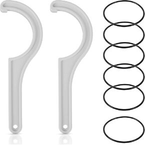 2 Water Filter Wrenches with 6 Durable O-Rings | Compatible wih APEC Water System Ensuring Seamless Replacement and Reliable Filtration