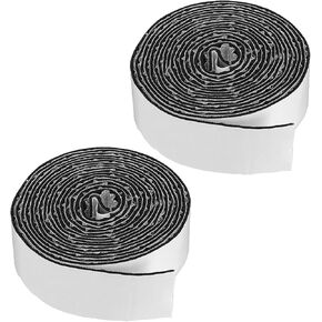 PATIKIL 2inch x 15Ft Pipe Insulation Tape,2Pcs Aluminum Foil Rubber Sponge Tape with Adhesive Backing Weather Resistant Pipes for Cold Hot Water Pipes, Black