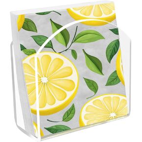 Transparent Vertical Napkin Holder,Menus holder,Acrylic Napkin Holder,Advertising flyer stand,Multi-functional vertical stand(Transparent,5"Lx2"wx5"h,2 PCS)