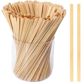 Sugormek1000PCS 5.5 IN Wooden Coffee Stirrers, A+Level Smooth Rounded Edges Disposable Coffee Stir Stick, Wooden Stir Stick for Coffee Cocktail Coffee Bar Accessories DIY Craft Design