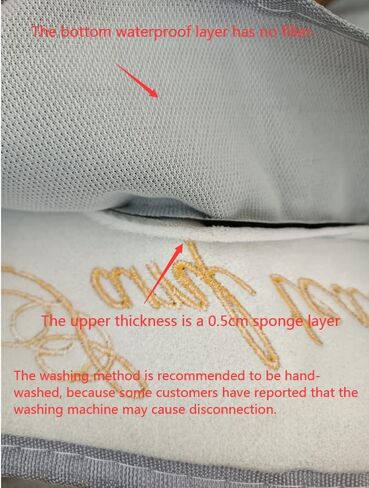 2 Pieces Thicker Bathroom Soft Toilet Seat Cover Pad with Handle Toilet Lid Cover Cushion Soft Thicker Washable Fits All Oval Toilet Seats in Saudi Arabia