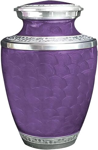 جرة حرق جنازة بشرية كبيرة جدًا باللون الأرجواني، جرة مزدوجة لشخصين بالغين in Kuwait