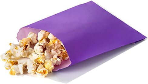 Flat Paper Treat Bag Purple Greaseproof Bakery Glassine Cookie Paper Bags 5.12 x 6.3-inch Wax Treat Bags for Cookies Candies Pastries Chocolate (100Pcs Purple) in Saudi Arabia