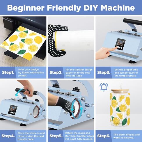 30OZ Tumbler Heat Press Machine 110V Auto Timer Cup Mug Heat Press Machine for 9 OZ 11 OZ 15 OZ 16 OZ 20 OZ 30 OZ Sublimation Straight Tumbler Bottles,Ceramic Mugs,Glass Cans Heat Transfer Print in Saudi Arabia