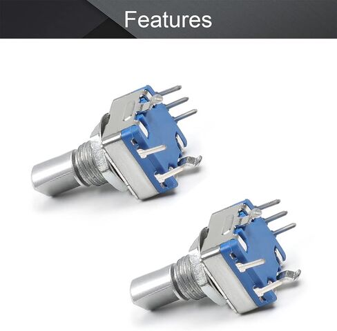Fielect 360 Degree Rotary Encoder Code Switch Digital Potentiometer EC11 7 Pins 15mm Shaft Height 2Pcs in Saudi Arabia