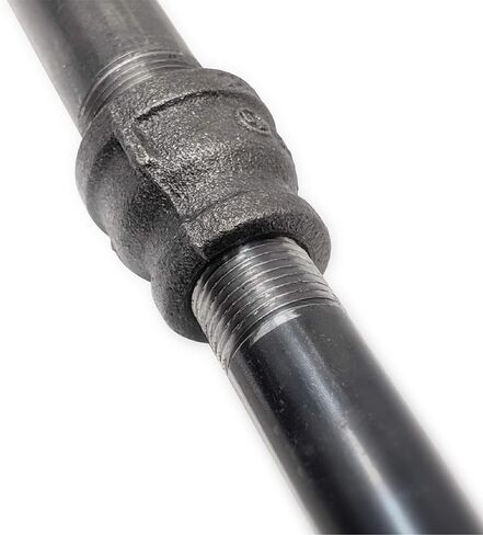 Reducing Coupling 1 in. x 3/4 in. PIPE DECOR Black Malleable Iron for DIY Vintage Industrial Pipe Furniture Building and Regular Plumbing Applications, 4 Pack in Kuwait