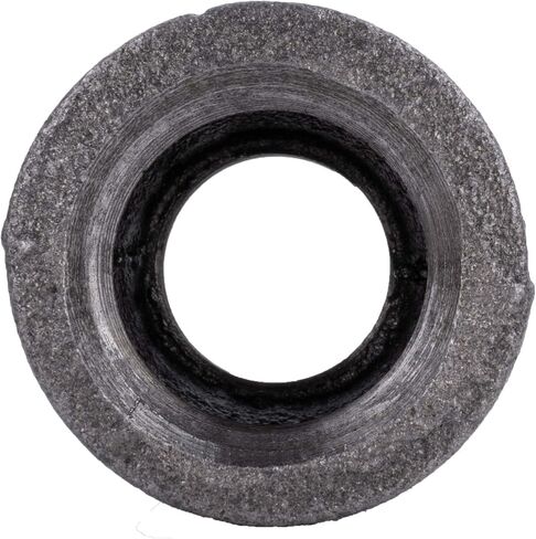 Reducing Coupling 1 in. x 3/4 in. PIPE DECOR Black Malleable Iron for DIY Vintage Industrial Pipe Furniture Building and Regular Plumbing Applications, 4 Pack in Kuwait