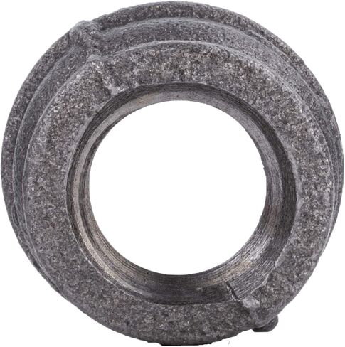 Reducing Coupling 1 in. x 3/4 in. PIPE DECOR Black Malleable Iron for DIY Vintage Industrial Pipe Furniture Building and Regular Plumbing Applications, 4 Pack in Kuwait