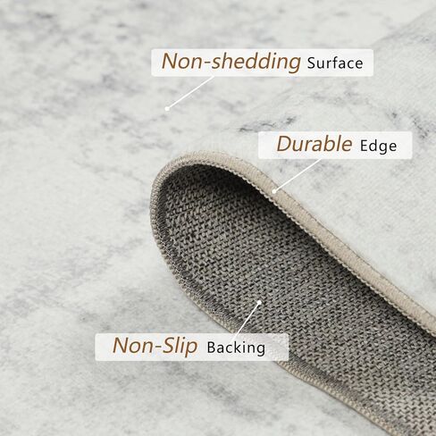 Homcomoda سجاد المنطقة الحديثة 5 × 8 سجاد قابل للغسل لغرفة المعيشة سجاد منطقة كبيرة لغرفة النوم غير قابل للانزلاق سجادة منخفضة الوبر لغرفة الطعام والمكتب المنزلي in Kuwait
