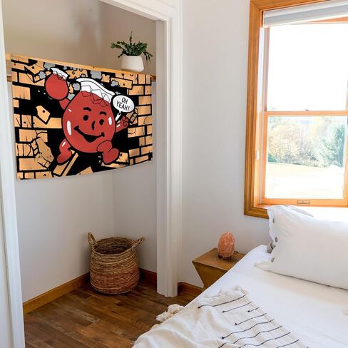 سجادة مضحكة من Kool Aid Man مقاس 3 × 5 أقدام لغرفة النوم وغرفة المعيشة وديكور الحائط في الكلية in Kuwait