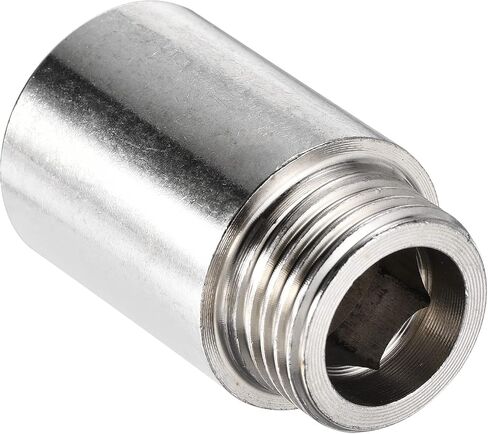 MECCANIXITY Stainless Steel Extension Pipe Fitting 30mm G1/2 Female to G1/2 Male Thread Reducer Coupling Adapter Connector Pack of 3 in Saudi Arabia
