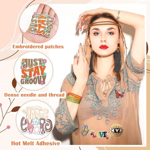 VitalCozy 60 Pcs Pink Preppy Iron on Patches Cowgirl Y2K Applique Repair Embroidered Patches Sew on Patches for Clothing Hat Backpack Jean Jackets Clothes Hats Dress Decorations DIY Craft Accessories in Kuwait