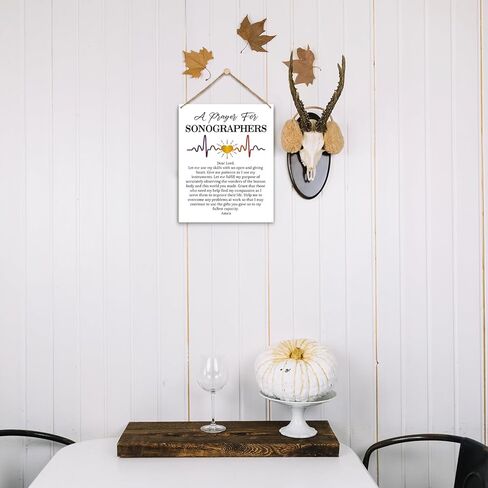 ديكور المنزل لوحة خشبية لافتة معلقة على الحائط، صلاة لمصوري الموجات فوق الصوتية، استشارات علاج الصحة العقلية مكتب ديكور الباب لافتة معلقة خشبية (قطعة واحدة)، هدية فنية تحفيزية للعطلات المسيحية للدراسة -24 in Kuwait