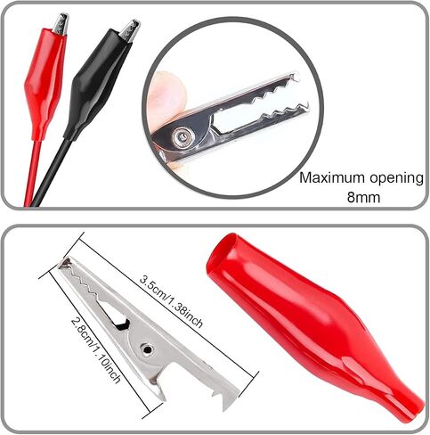10 قطع من مشبك التمساح إلى USB، مشابك التمساح إلى كابل موصل USB من النوع A ذكر يؤدي اختبار النحاس لاختبار معدات إمداد الطاقة بالدائرة in Saudi Arabia