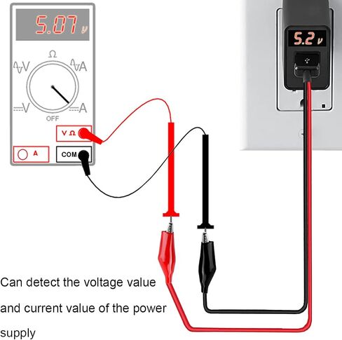 10 قطع من مشبك التمساح إلى USB، مشابك التمساح إلى كابل موصل USB من النوع A ذكر يؤدي اختبار النحاس لاختبار معدات إمداد الطاقة بالدائرة in Saudi Arabia